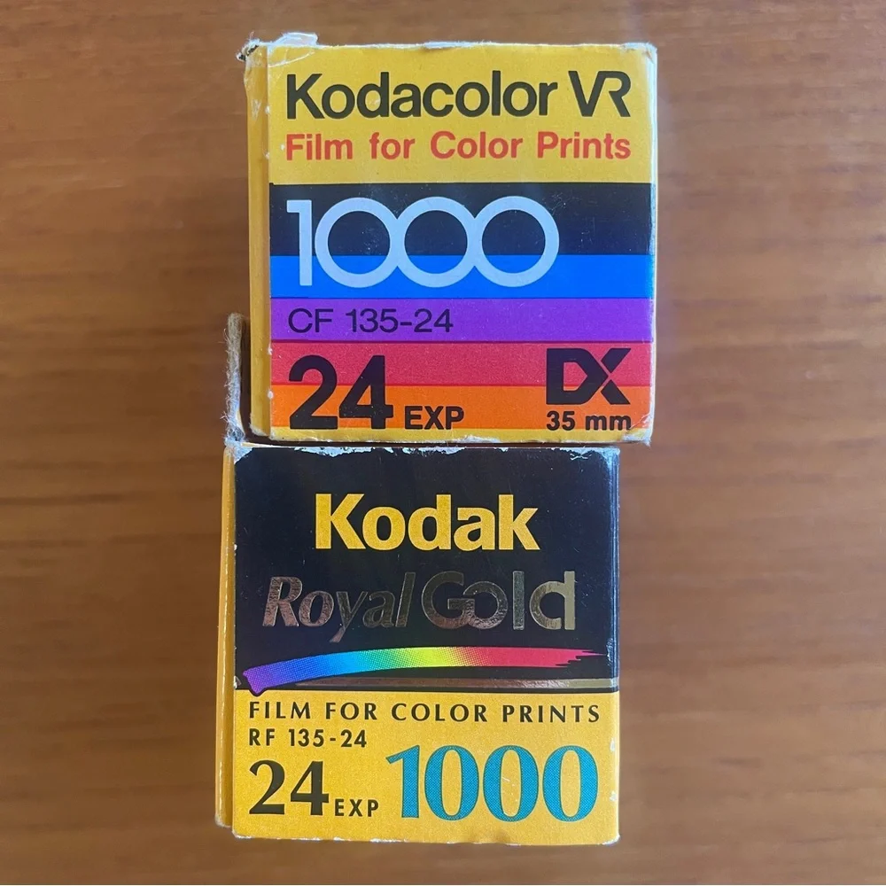 Kodak Kodacolor VR & Royal Gold 1000 ASA 35mm Film (Expired)